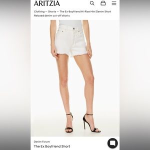 Aritzia Denim Forum The Ex Boyfriend Shorts